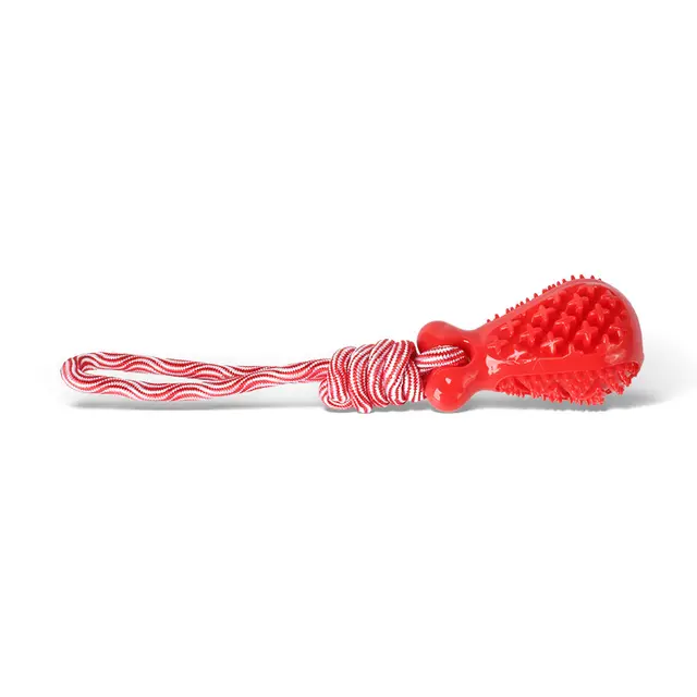 Red Single Drop of Water Durable Cotton Rope Dog Toy Set (3-Pack) - Chew, 3 Pack