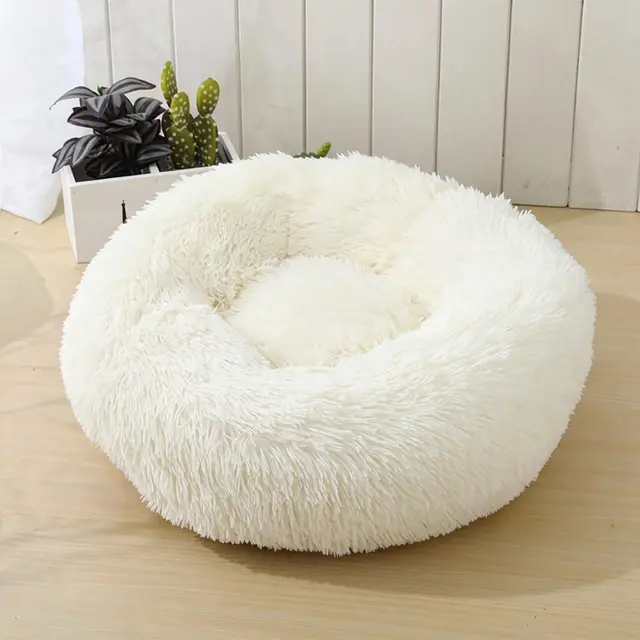Snow White 60cm Round Plush Pet Cushion