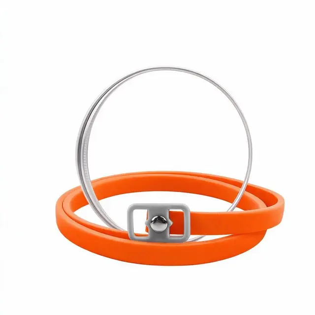 65cm Orange Dog Repellent Strap Round Tin Case Keeps Fleas Ticks Larvae Away 8 Months…