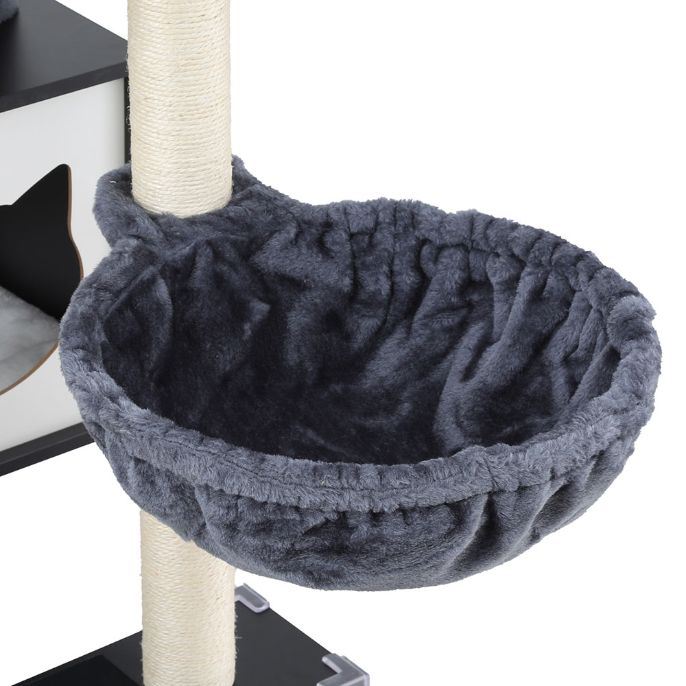 i.Pet Cat Tree Tower Scratching Post Scratcher 144cm Wood Bed Condo House Cabinet image 5