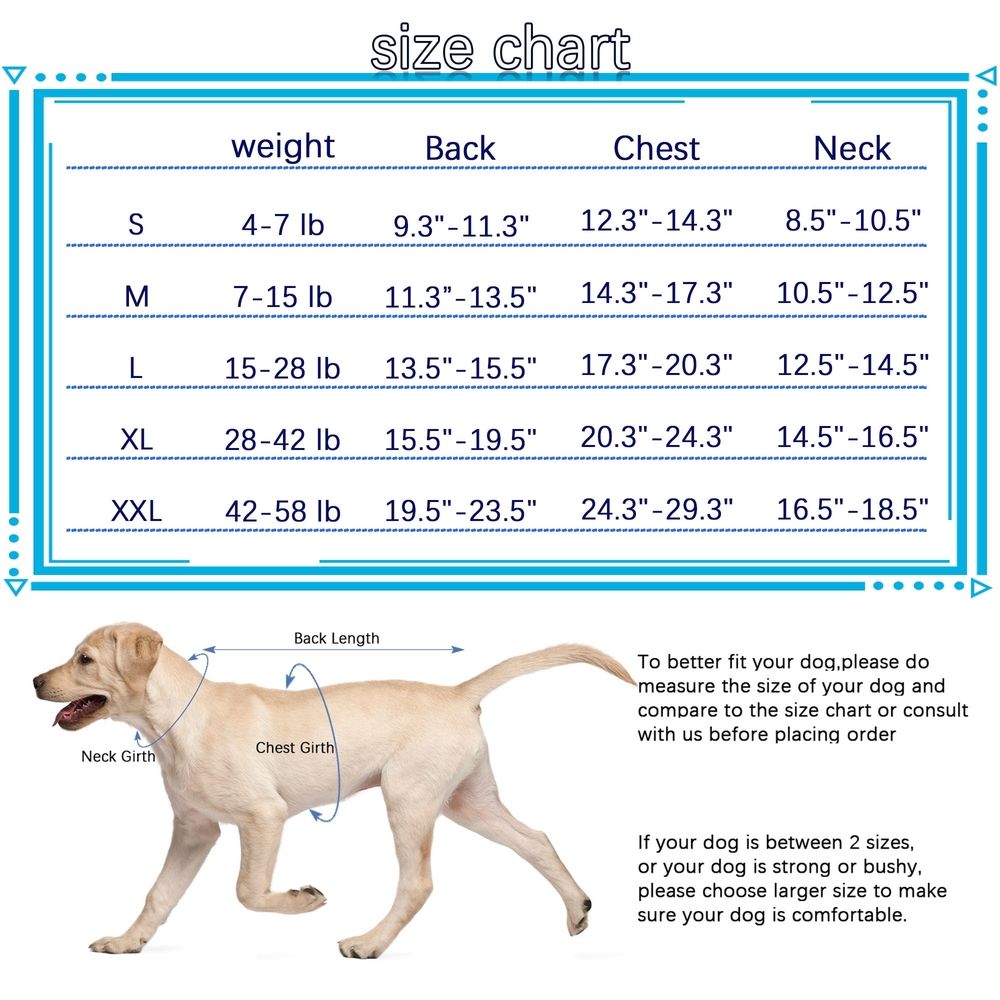 Dog Surgery Recovery Suit for Female Male Dogs, Pink, L image 2