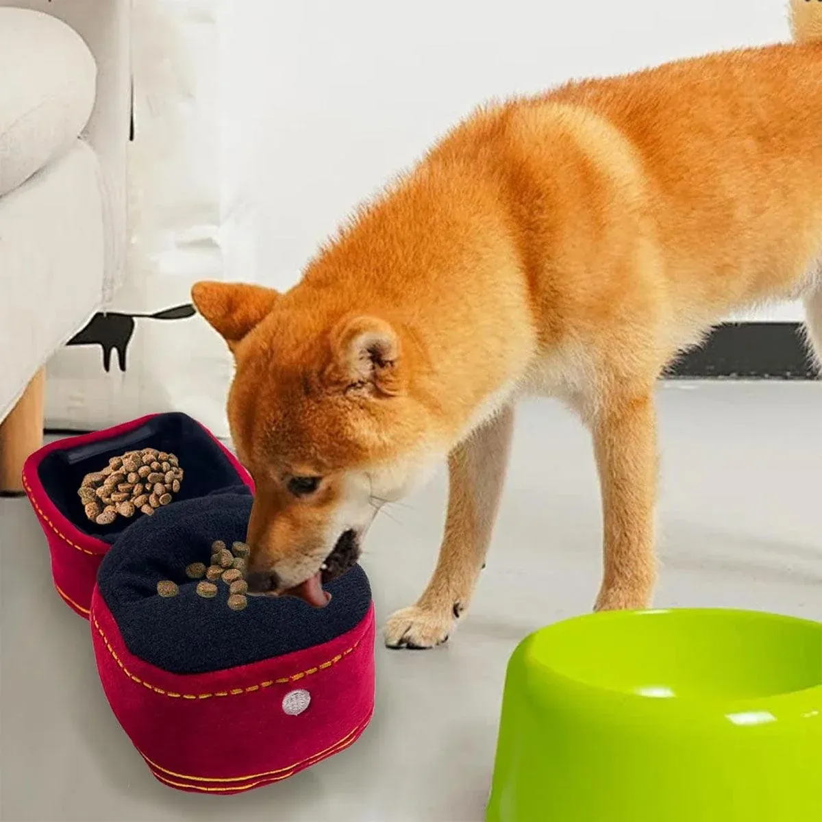 Plush Pet Toy Interactive Ring Box Chew Toy for Dogs and Cats Soft Squeaky Play image 11