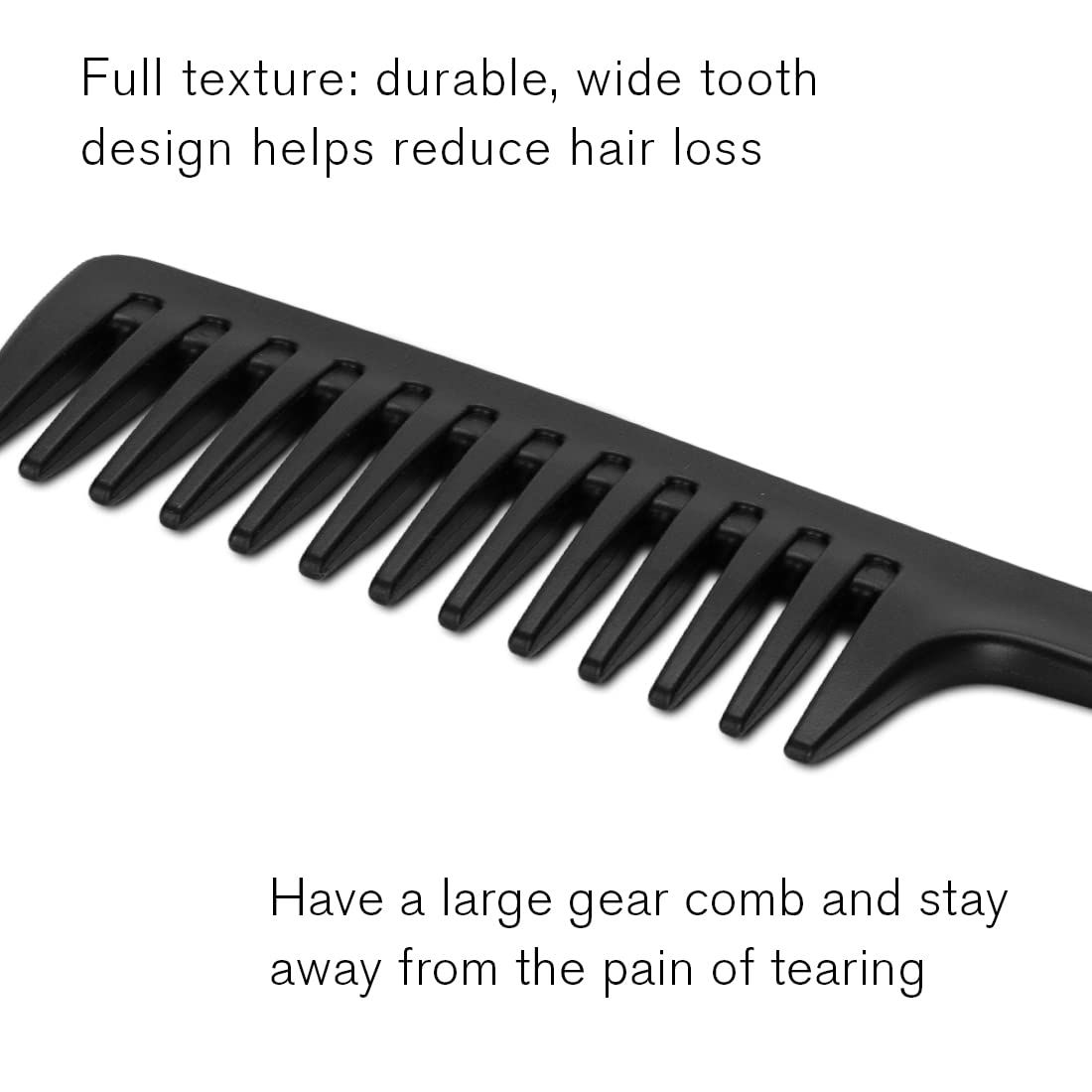 Wide Tooth Comb Detangling Hair Brush Wide Comb Barber Comb Hairdressing Hair Styling… image 5
