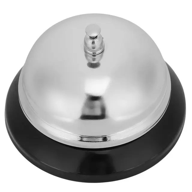 3Pcs Stainless Steel Desktop Service Call Ring Bell for Hotel Restaurant Reception…