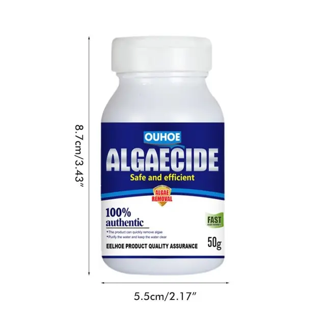 50g Aquarium Algaecide Algae Control Moss Remover for Pond Fish Tank
