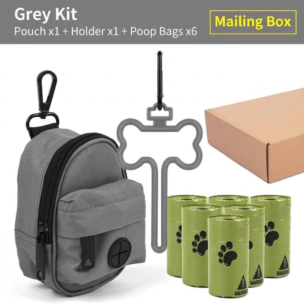 Carry Your Pup’s Mess in Style with a Durable Oxford Fabric Poop Bag…, Purple image 5