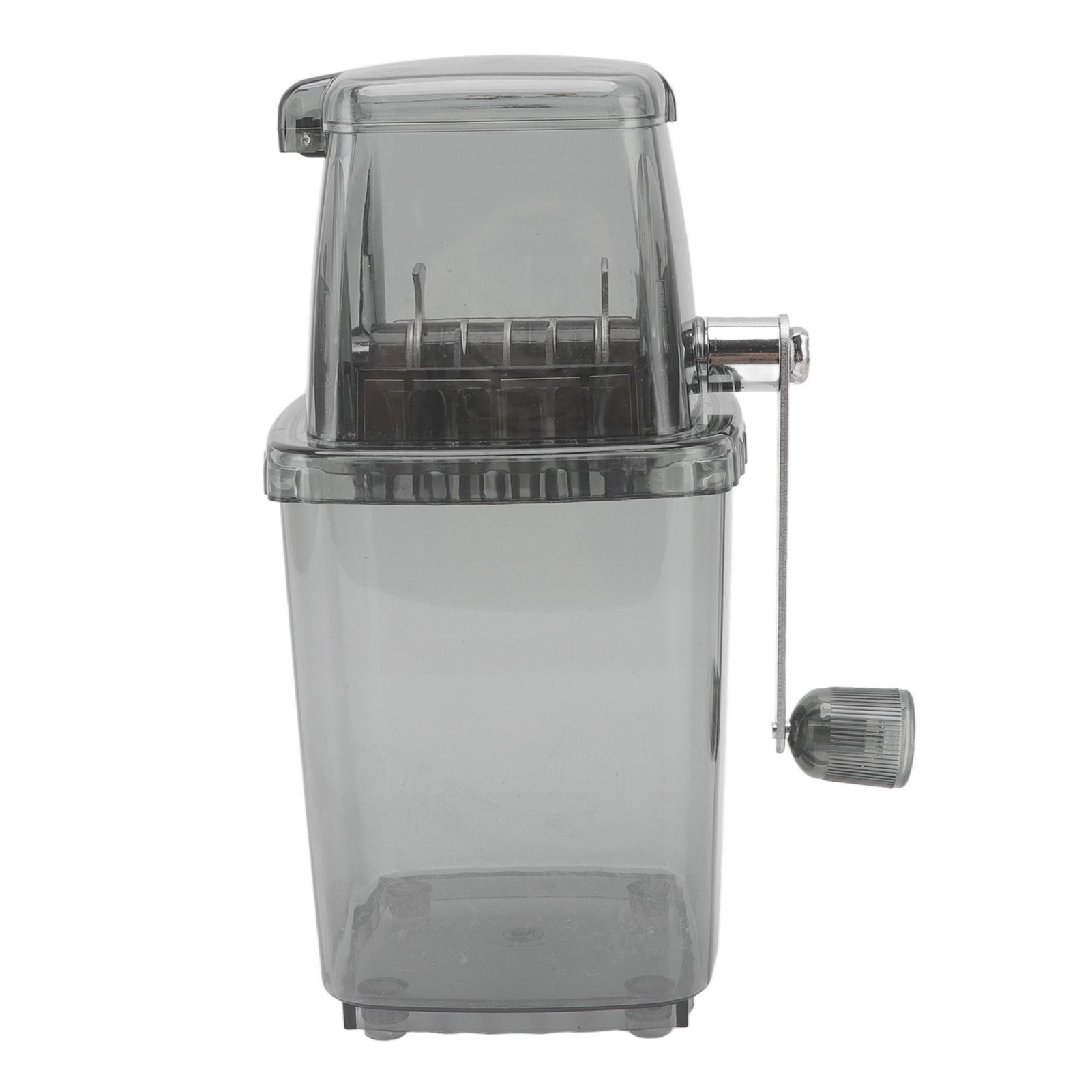 Manual Ice Crusher Small Portable Shaver Hand Operated Snow Cone Machine for Home Grey image 6