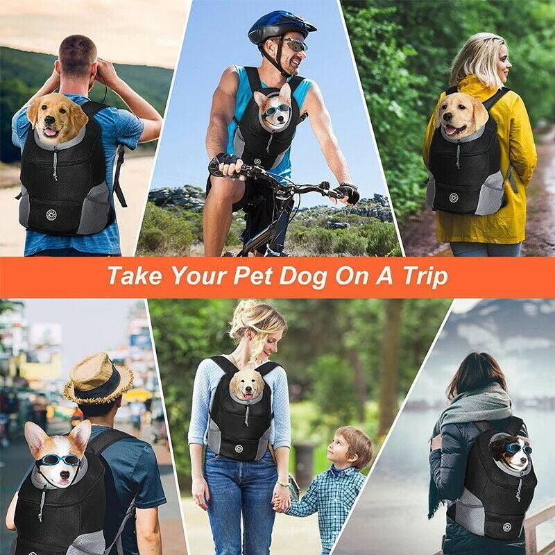 L Size Puppy Travel Mesh Pet Dog Carrier Backpack Front Travel Portable Shoulder Bag… image 8
