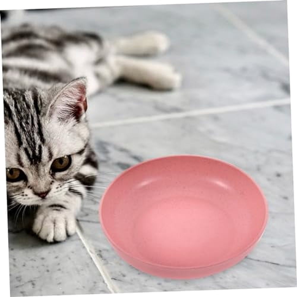 6pcs Shallow Plastic Cat Bowls Whisker Fatigue Relief Spacious Feeding Dishes for… image 3