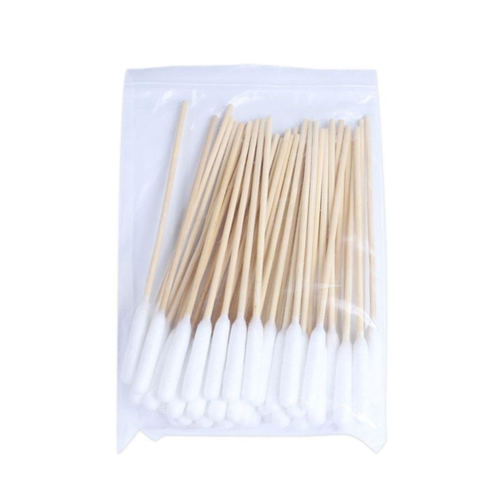 Long Cotton Swabs for Pet Ear Cleaning, Makeup Application, 100 Count