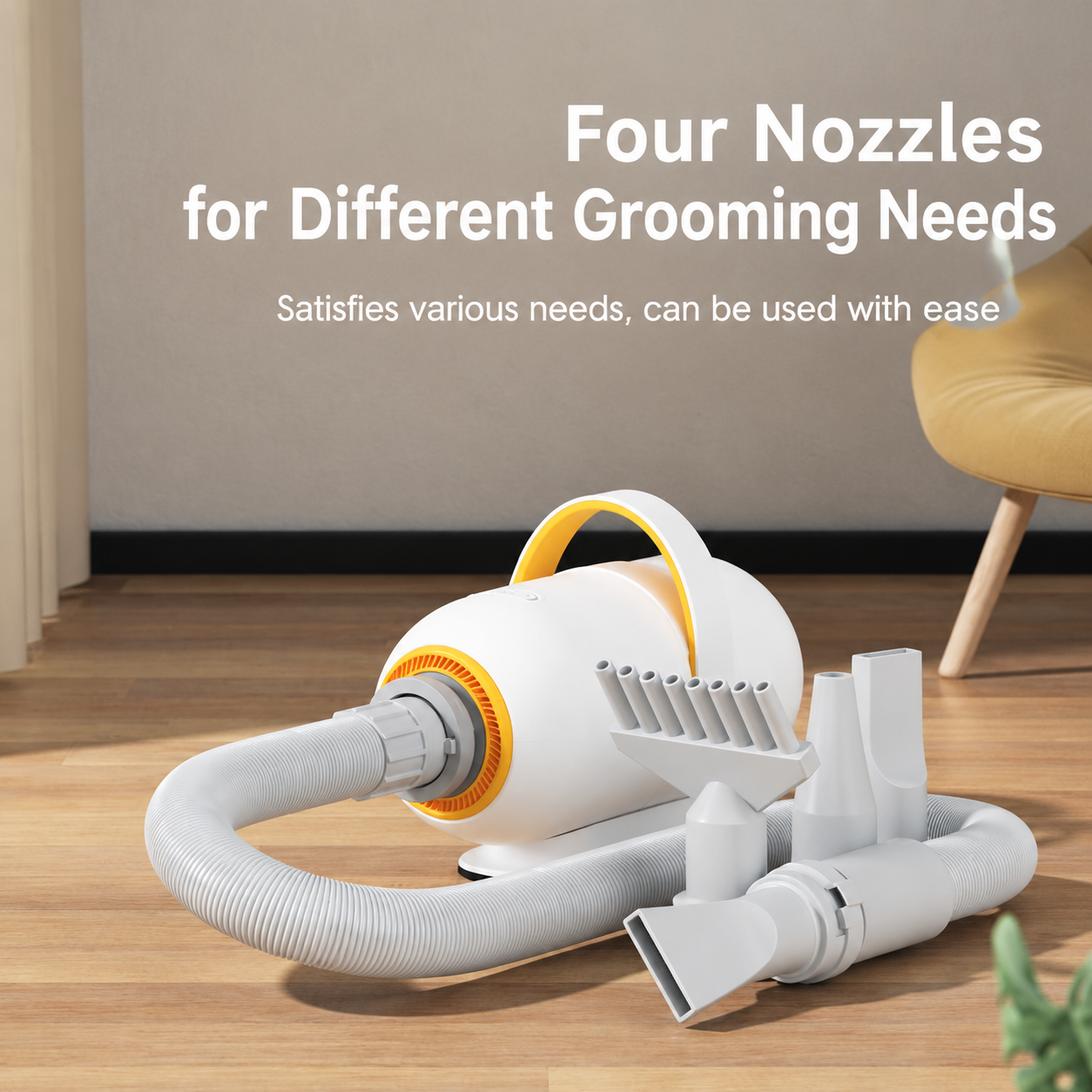 Smart Pet Grooming Dryer with Adjustable Speed Temperature and Replaceable Nozzles for… image 10