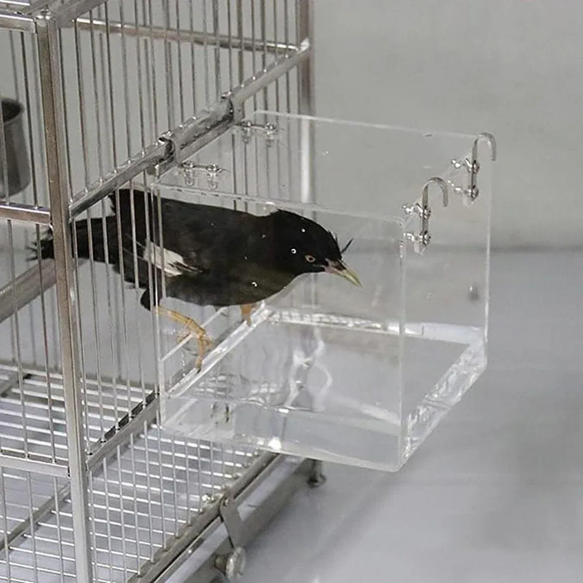 Bird Bathing Box Basin for Birds Outdoor Bathing Pool Bird Shower Basin for Pets image 5