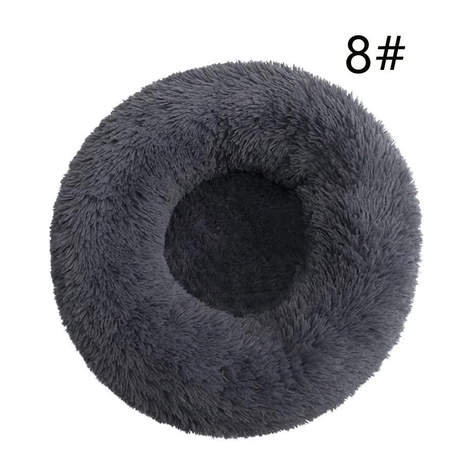 Calming Donut Pet Bed -Soft Faux Fur
