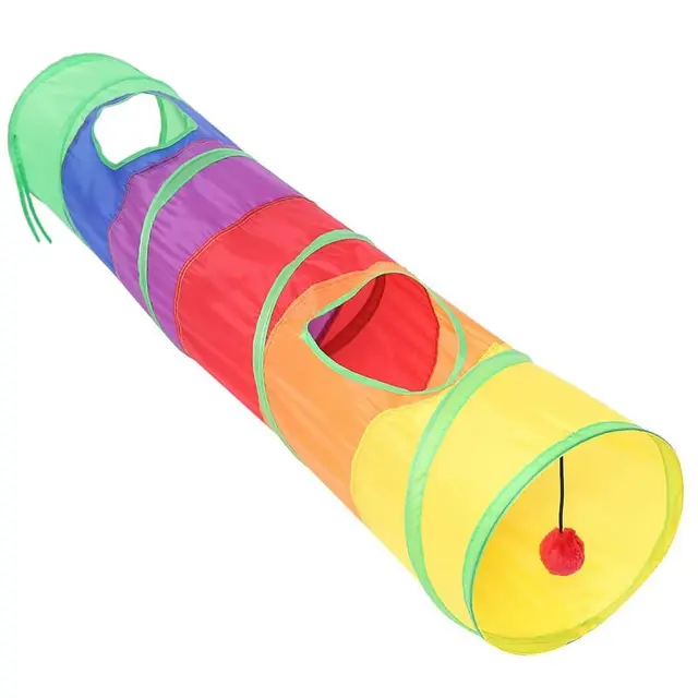 Cat Tunnel Pet Tube Play Toy Indoor Outdoor Kitty Puppy Toys for Puzzle Exercising…