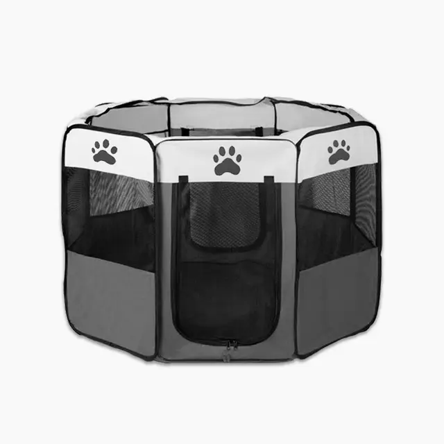 8 Panel Pet Dog Cat Crate Play Pen Bags Kennel Portable Tent Playpen Puppy Cage Large…