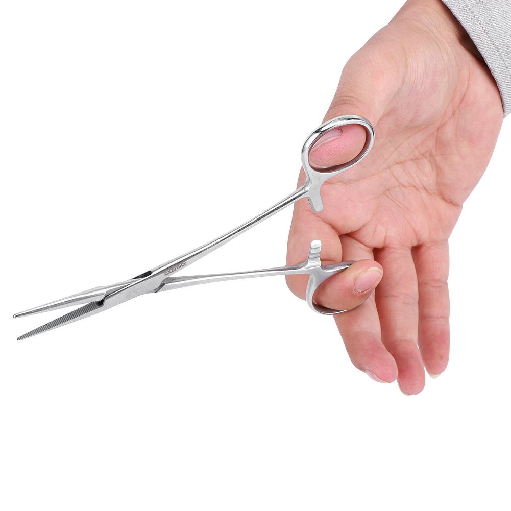16cm Stainless Steel Surgical Straight Hemostatic Forceps Pet Hair Clamp Pliers Pets… image 8
