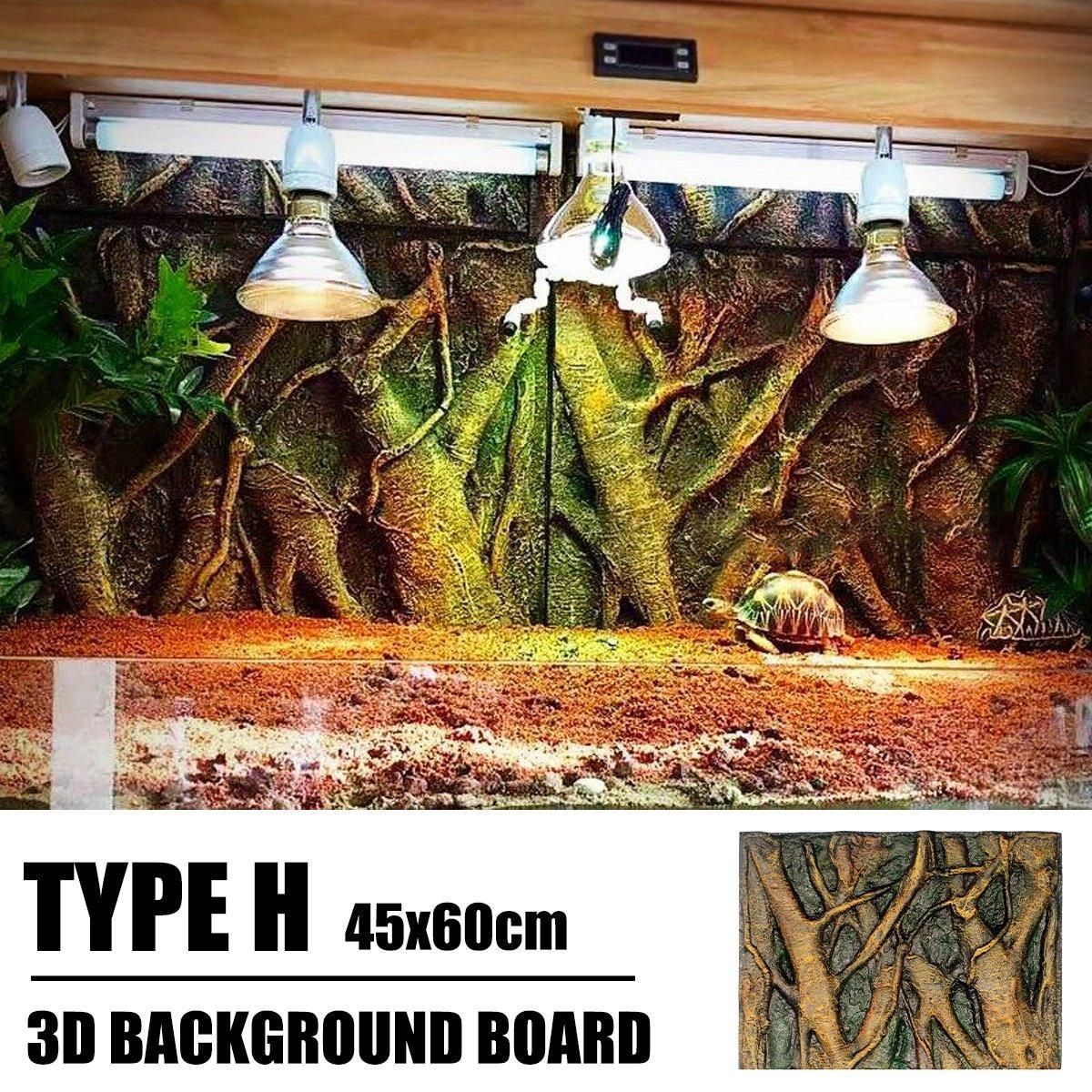 Pet Reptile Tank Board 3D Foam Backgrounds and Habitat Decoration 9 Styles - B image 6