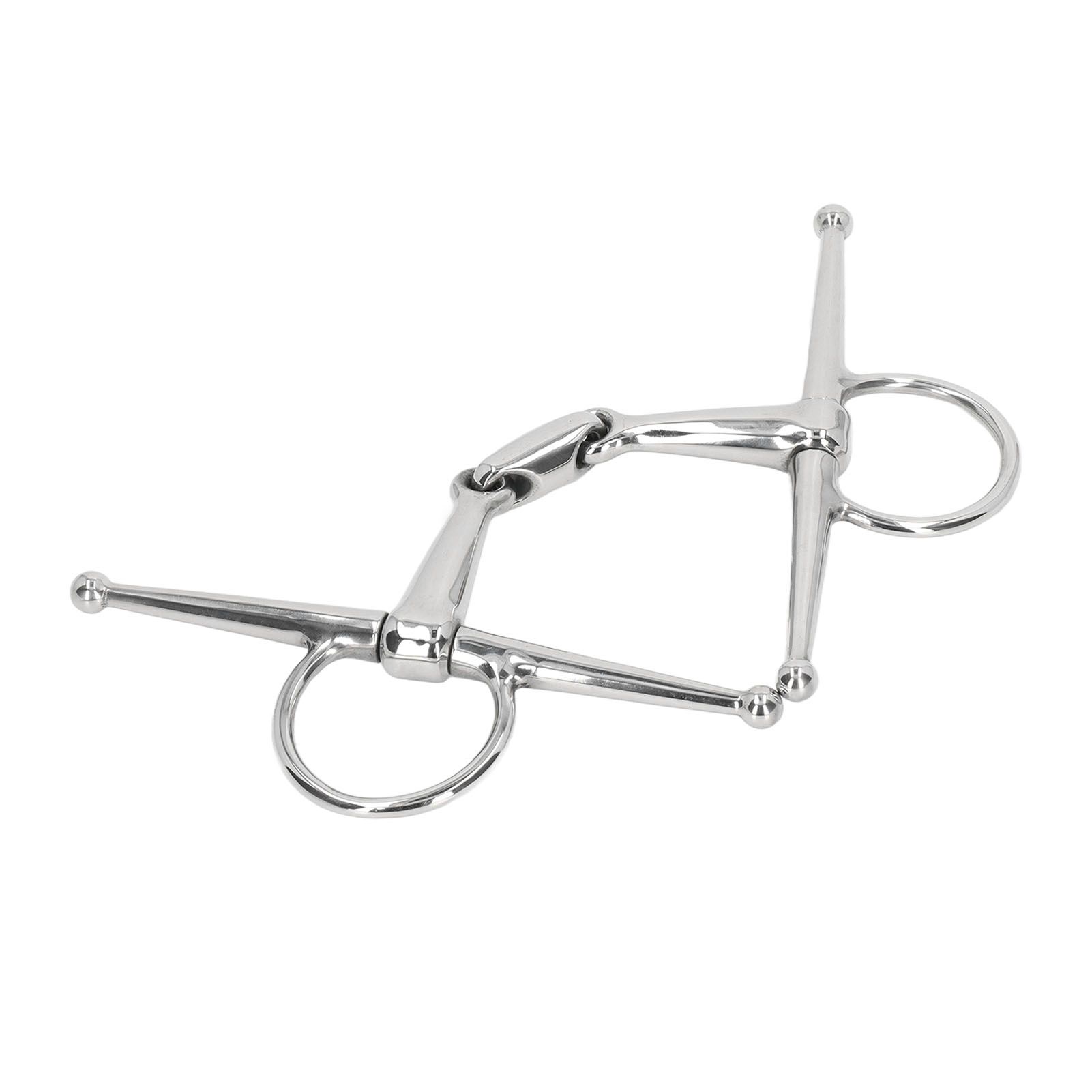 135mm Horse Mouth Bit Stainless Steel Horse Cheek Snaffle for Cultivation Outdoor Gift image 5