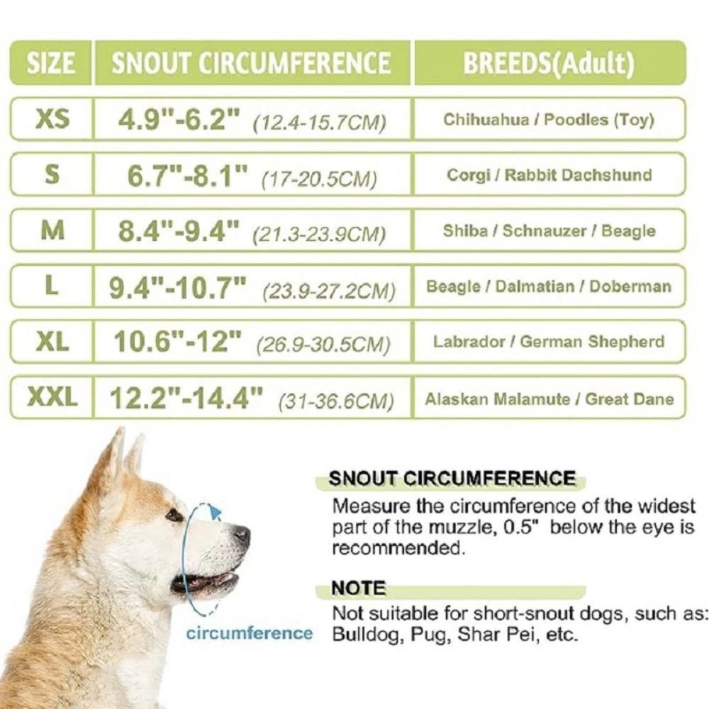 Breathable Mesh Dog Muzzle for Long-Snout Breeds with Reflective Adjustable Straps image 2