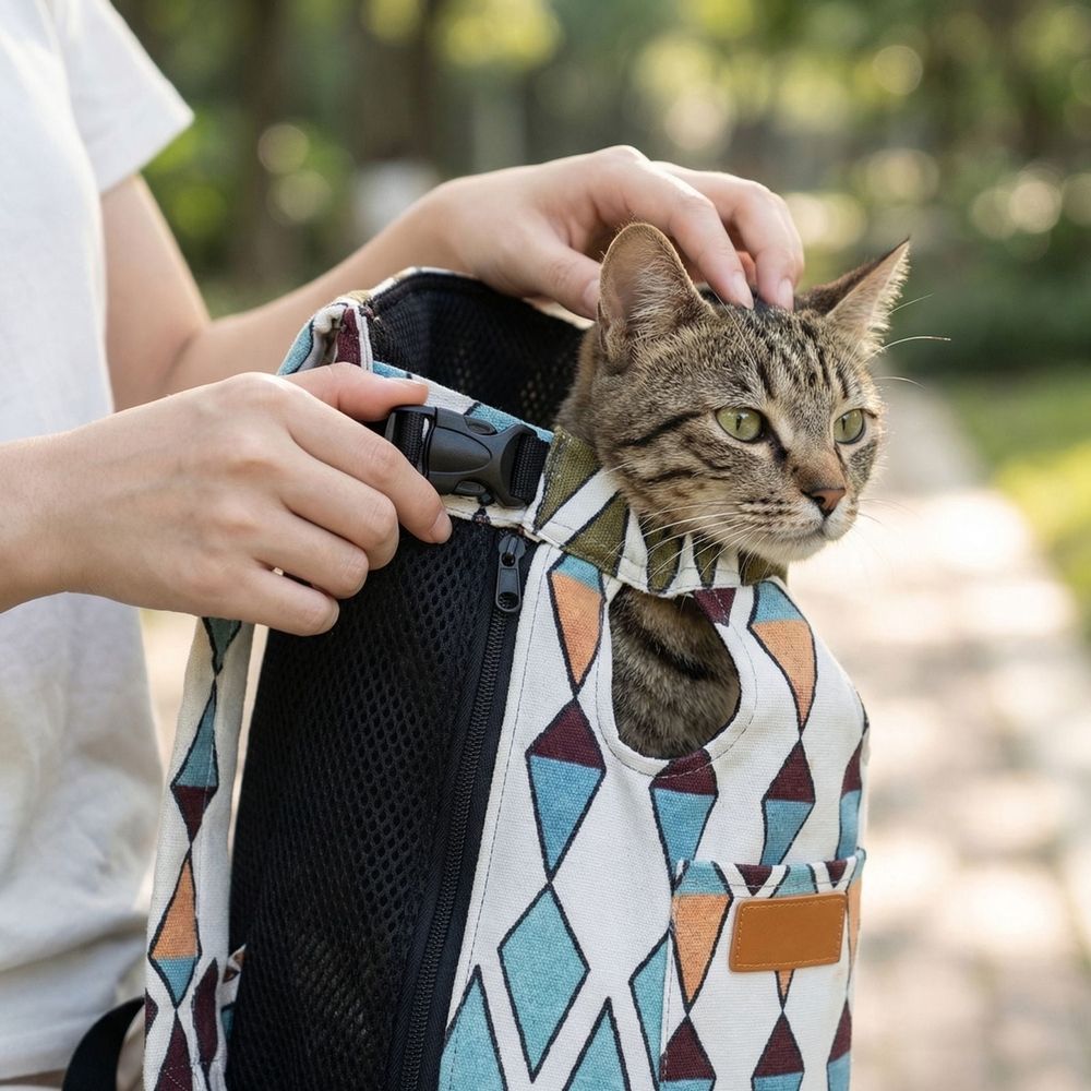 Pet Front Carrier Backpack for Small Dogs and Cats Portable Four Leg Design… image 2