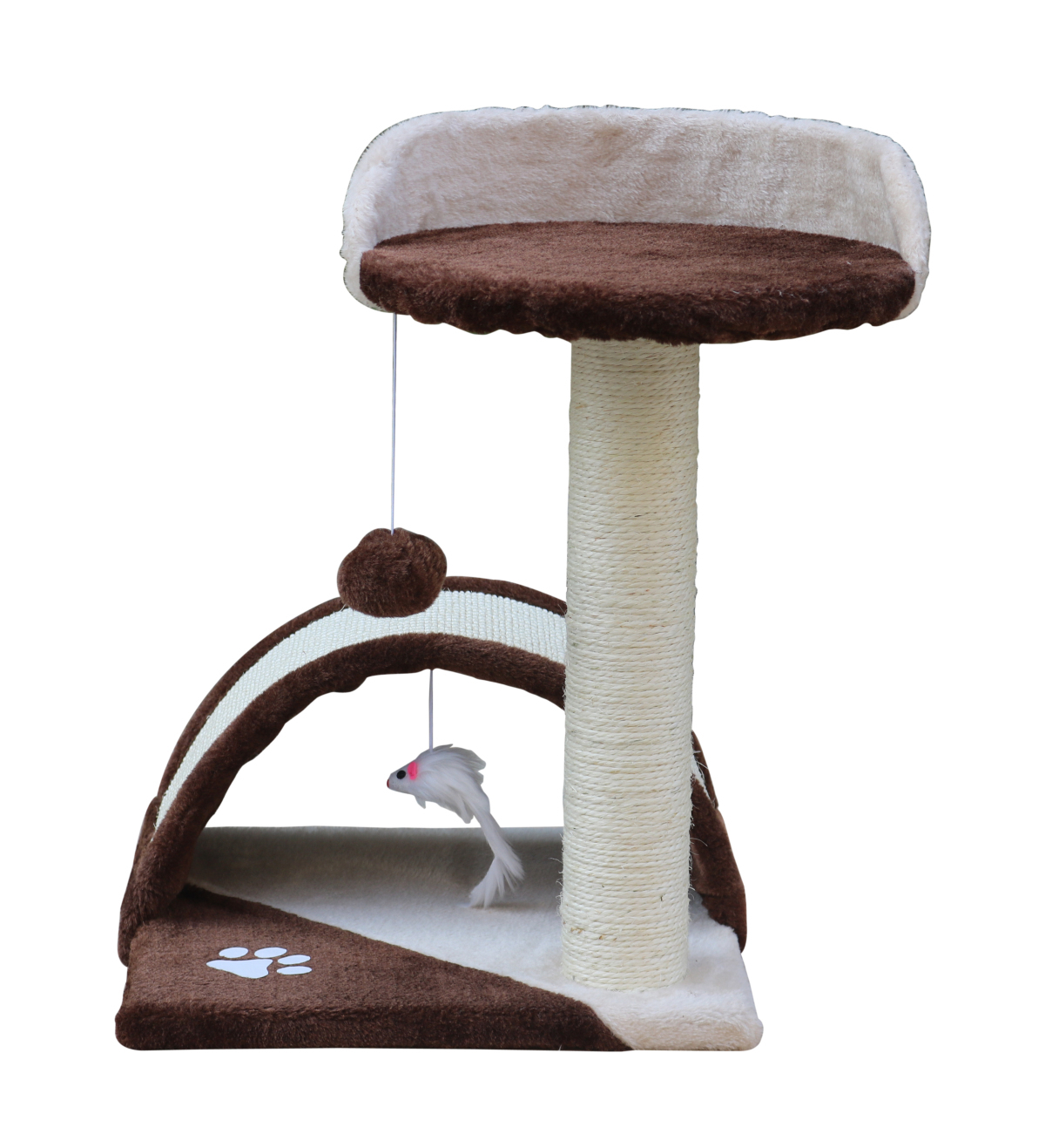 YES4PETS 50 cm Cat Scratching Post Tree Scratching Pole Climbing Post-Brown image 3