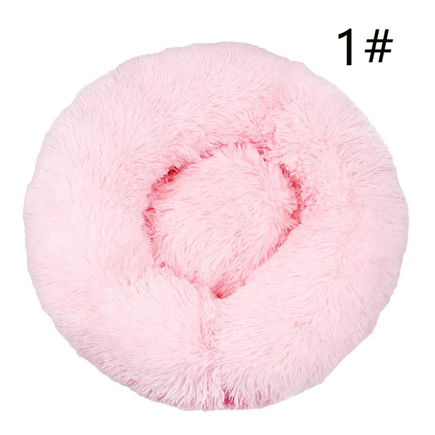 Calming Donut Pet Bed -Soft Faux Fur
