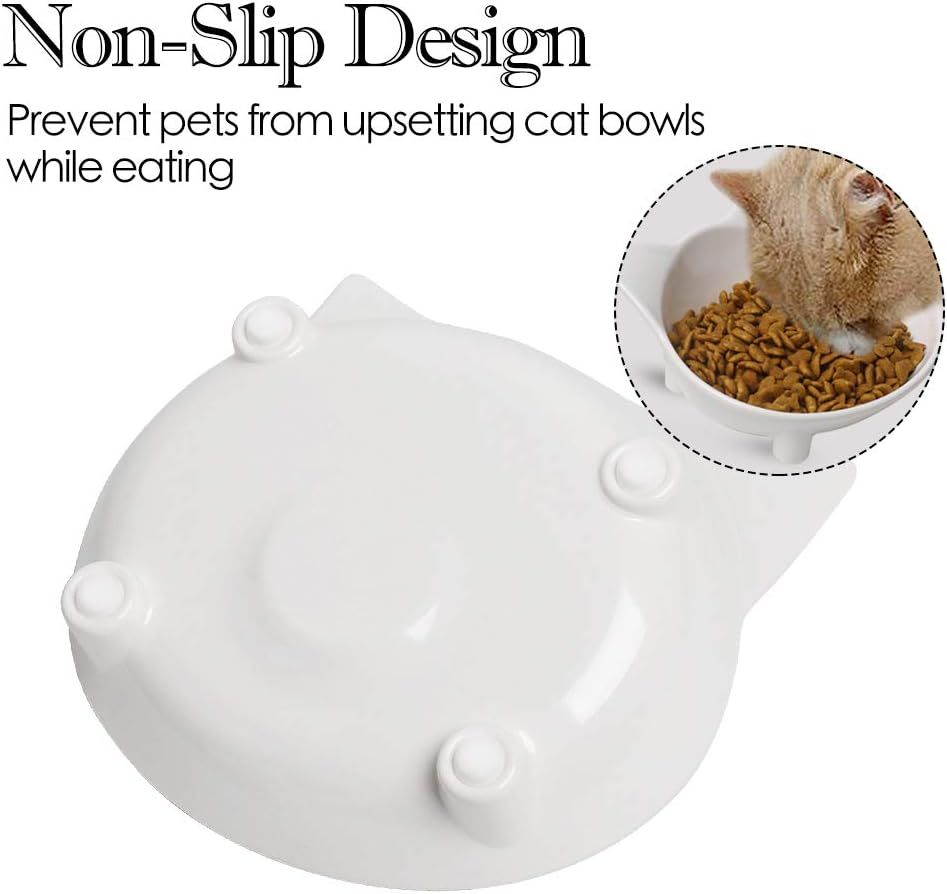 2pcs Cat Bowls Non Slip Cat Food Bowls image 4