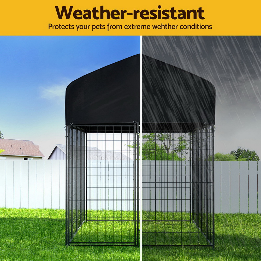 i.Pet Dog Kennel Extra Large House Outdoor Playpen Pet Puppy Metal Backyard image 5