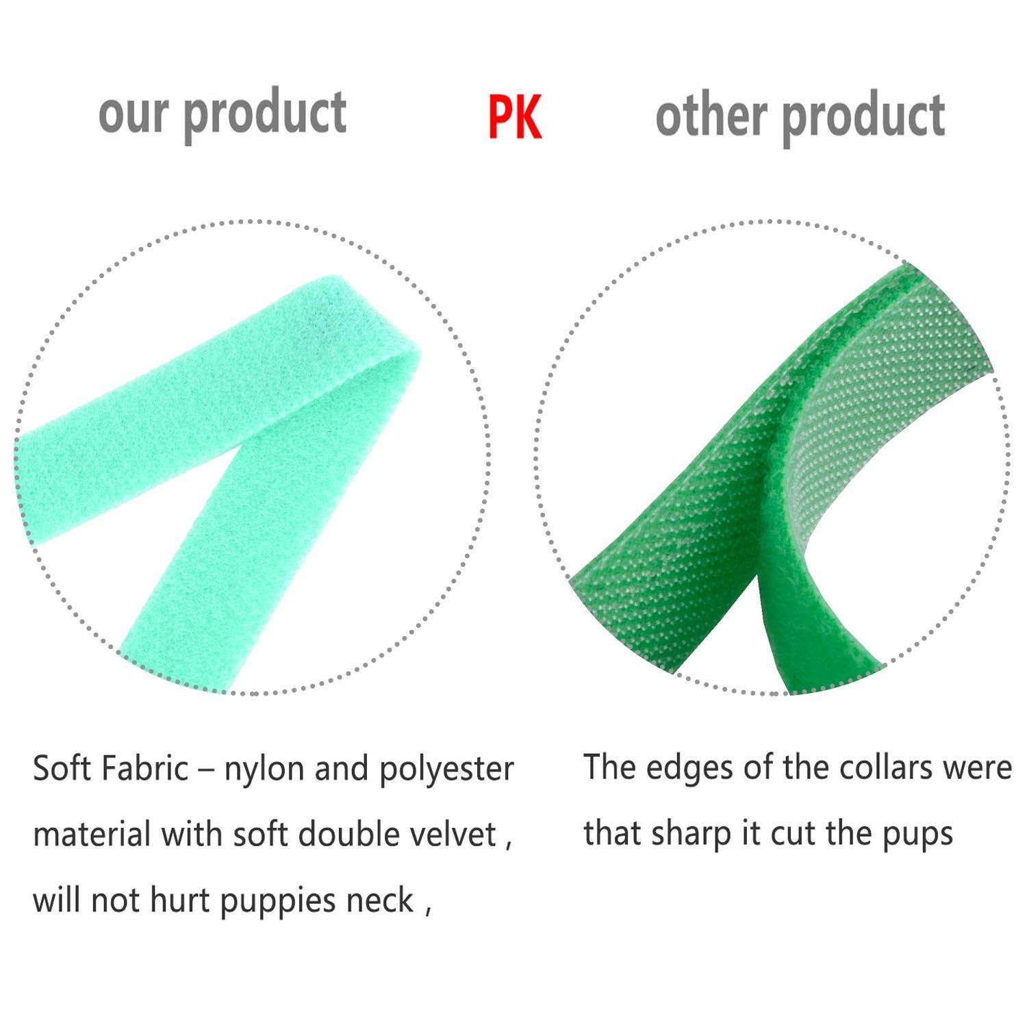 15 Colors Puppy ID Collars Whelping Dog Band Newborn Soft Fabric Adjustable… image 3