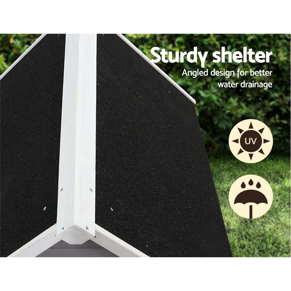 i.Pet Dog Kennel Wooden Large House Outdoor Indoor Puppy Pet Cabin Weatherproof XL image 7