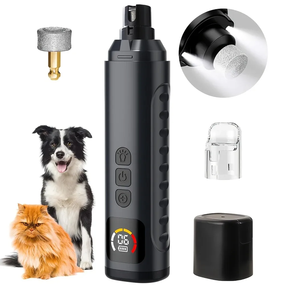Electric Pet Nail Grinder w/ LED, Black image 10