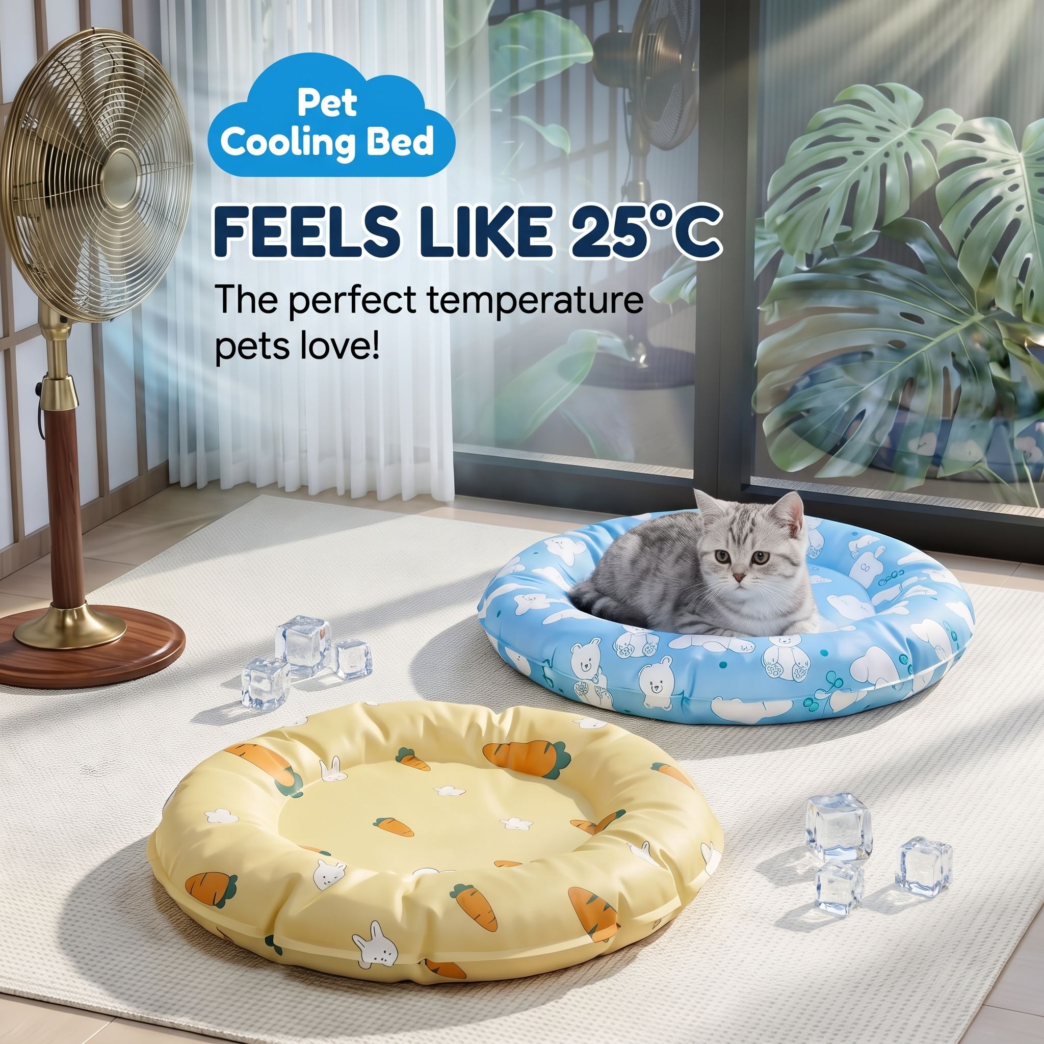 Summer Cooling Pet Bed for Cats and Dogs – Portable Pet Sleeping Pad for Home image 8