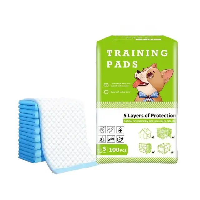 Large Puppy Dog Training Pads Pet Toilet Thickened Pee Pads Mat Indoor Absorbent - S (…