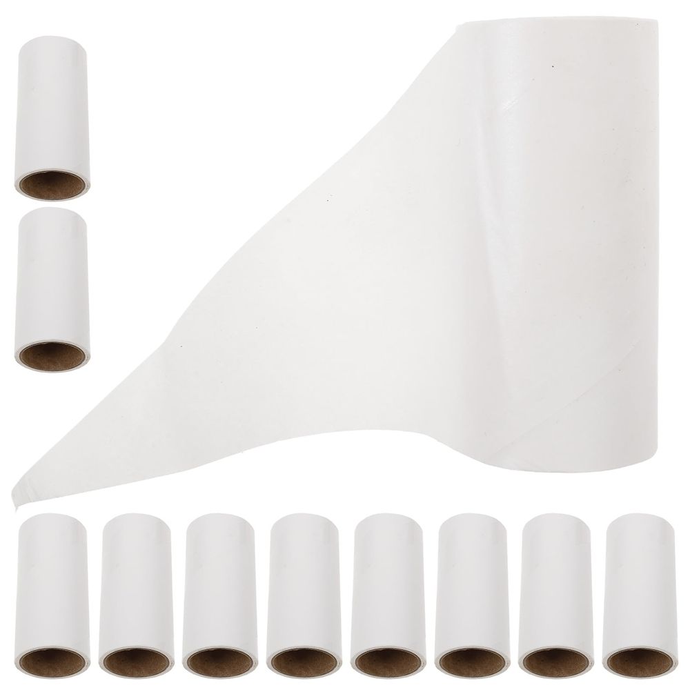 Pet Hair Remover Sticky Lint Roller White Paper for Floors 10Pcs image 2