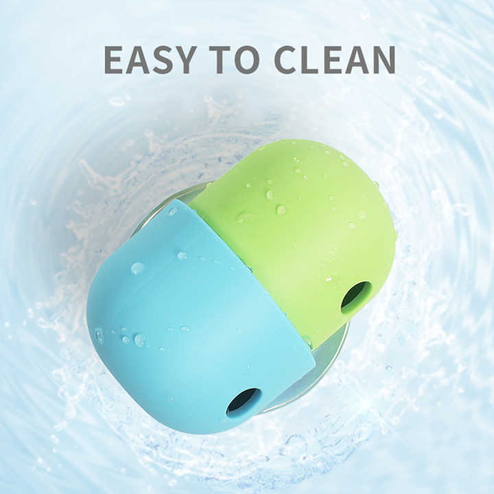 2 Pcs White And Green Interactive Pet Treat Dispensing Ball - Food-Grade Silicone… image 3