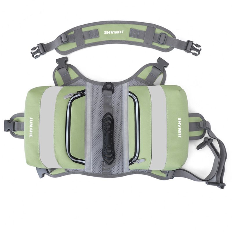 Light Green Dog Backpack Harness for Medium to Large Dogs - Tactical Vest with…