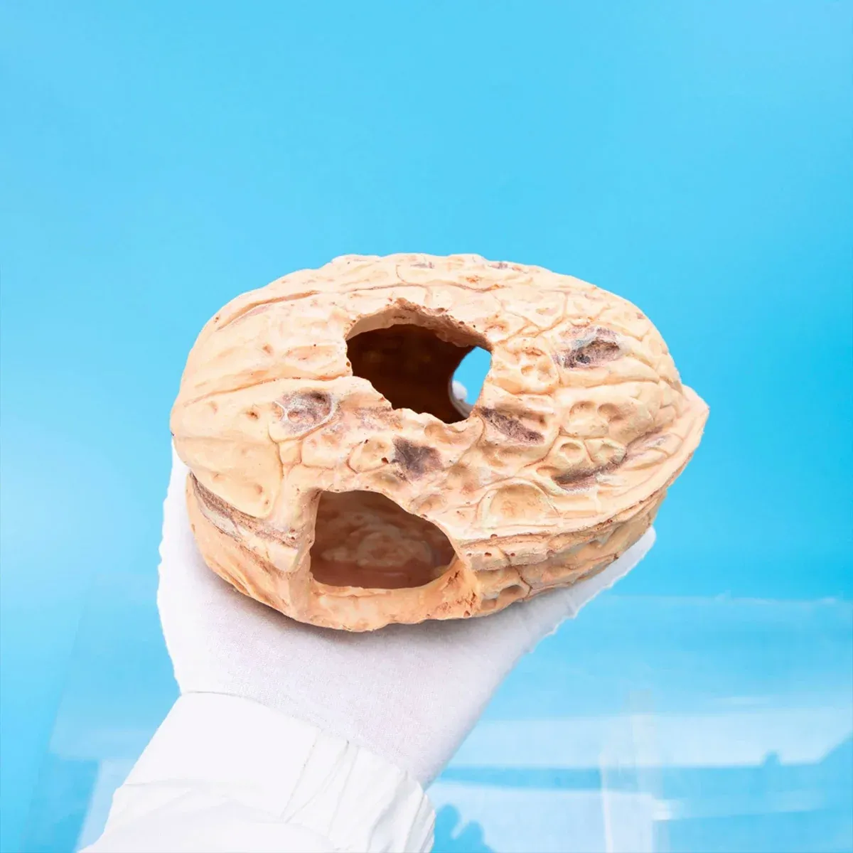 Pet Climbing Shelter Simulated Walnut Resting Box Small Animal Hideaway Decor image 11