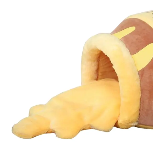 Pot for Indoor Cats Removable Cushion Cozy Cave Cartoon House Small Bed Kitten Bed…