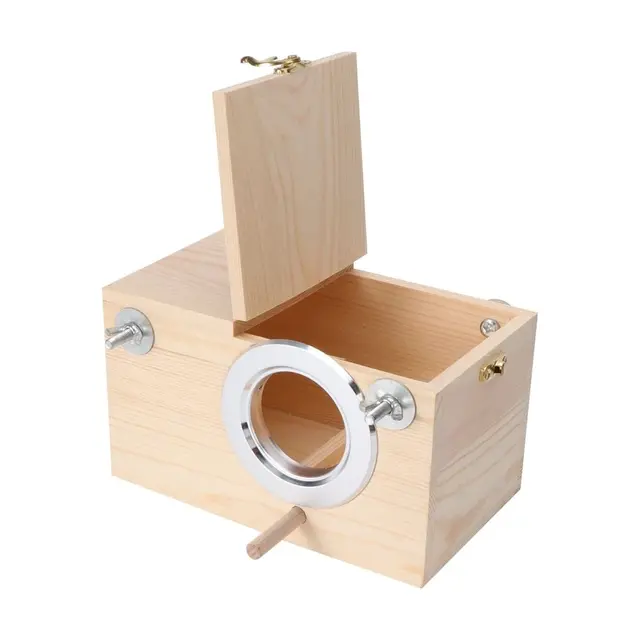 Nest Box Bird Birds Nesting Wooden Parakeet House Decoration Nests Cages Boxes…