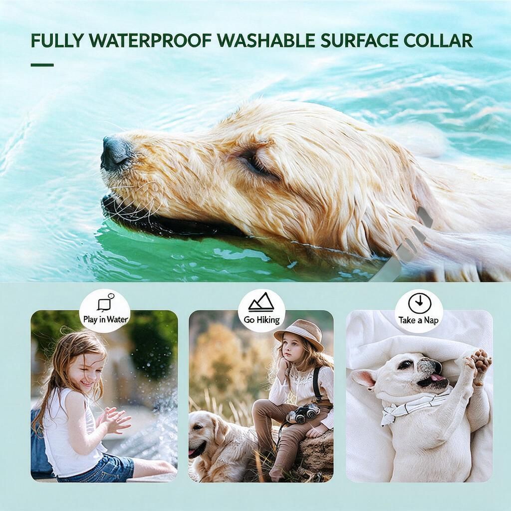 Pet Flea & Tick Prevention Collar Adjustable Insect Repellent Blue Dog Tin 62cm image 4