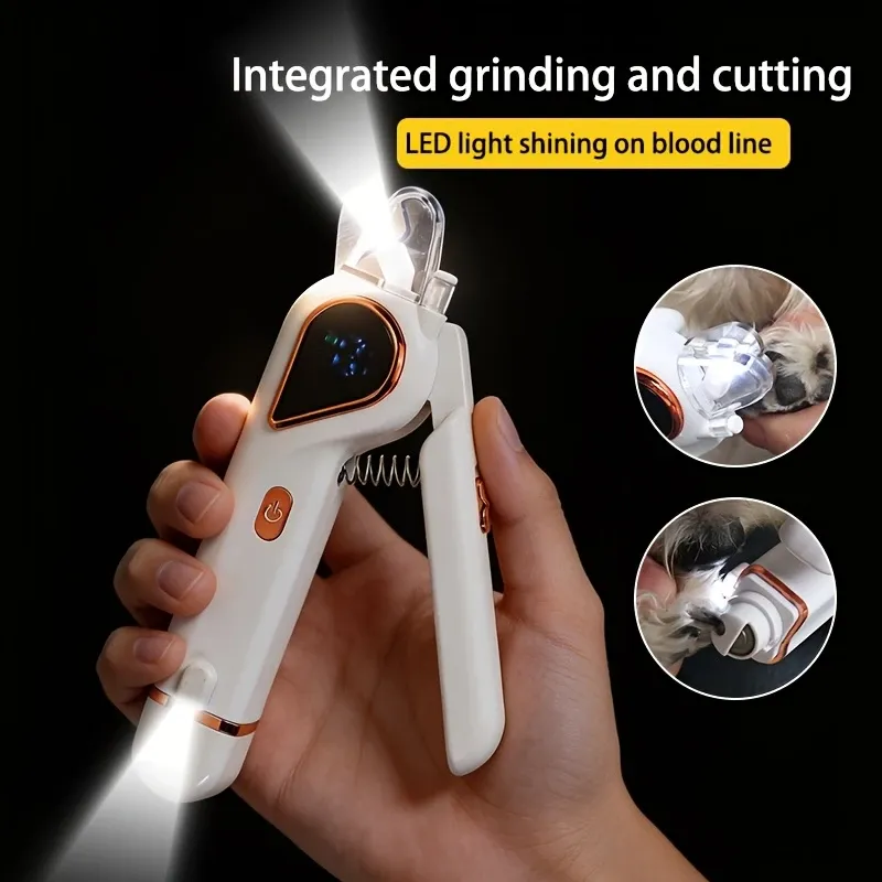 Electric Cat & Dog Nail Trimmer, White image 5
