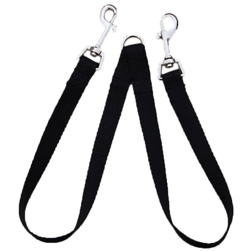 2 Way Double Dual Dog Leash Walk 2 Dogs With One Lead Coupler Nylon Harness - Blue image 12