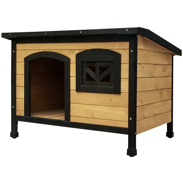 i.Pet Dog Kennel Extra Large Wooden Outdoor Indoor Puppy Pet House Cabin Crate…