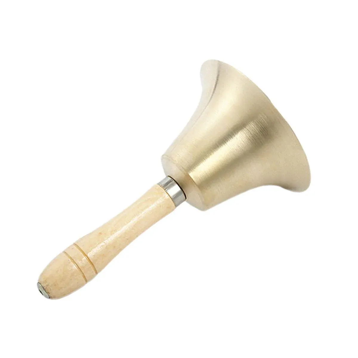Wooden Handle Hand Bells Christmas Pet Bells Classroom Call Rattles Party Bell image 12