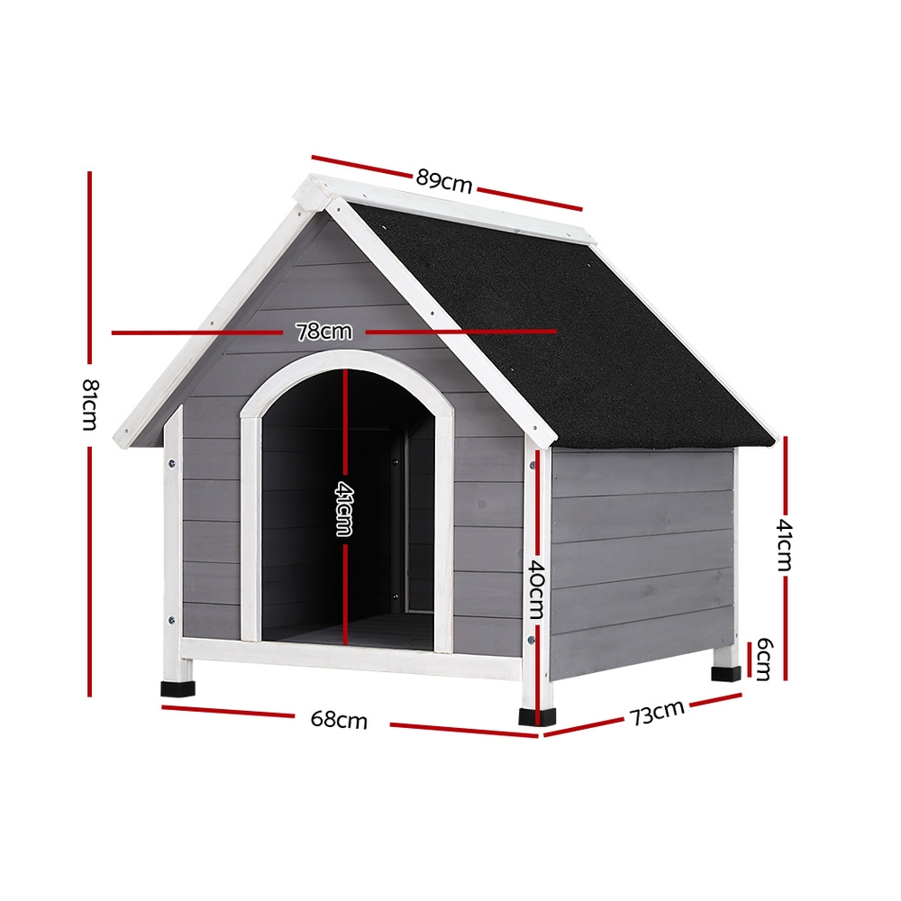 i.Pet Dog Kennel Wooden Large Outdoor House Indoor Puppy Pet Cabin Weatherproof image 2