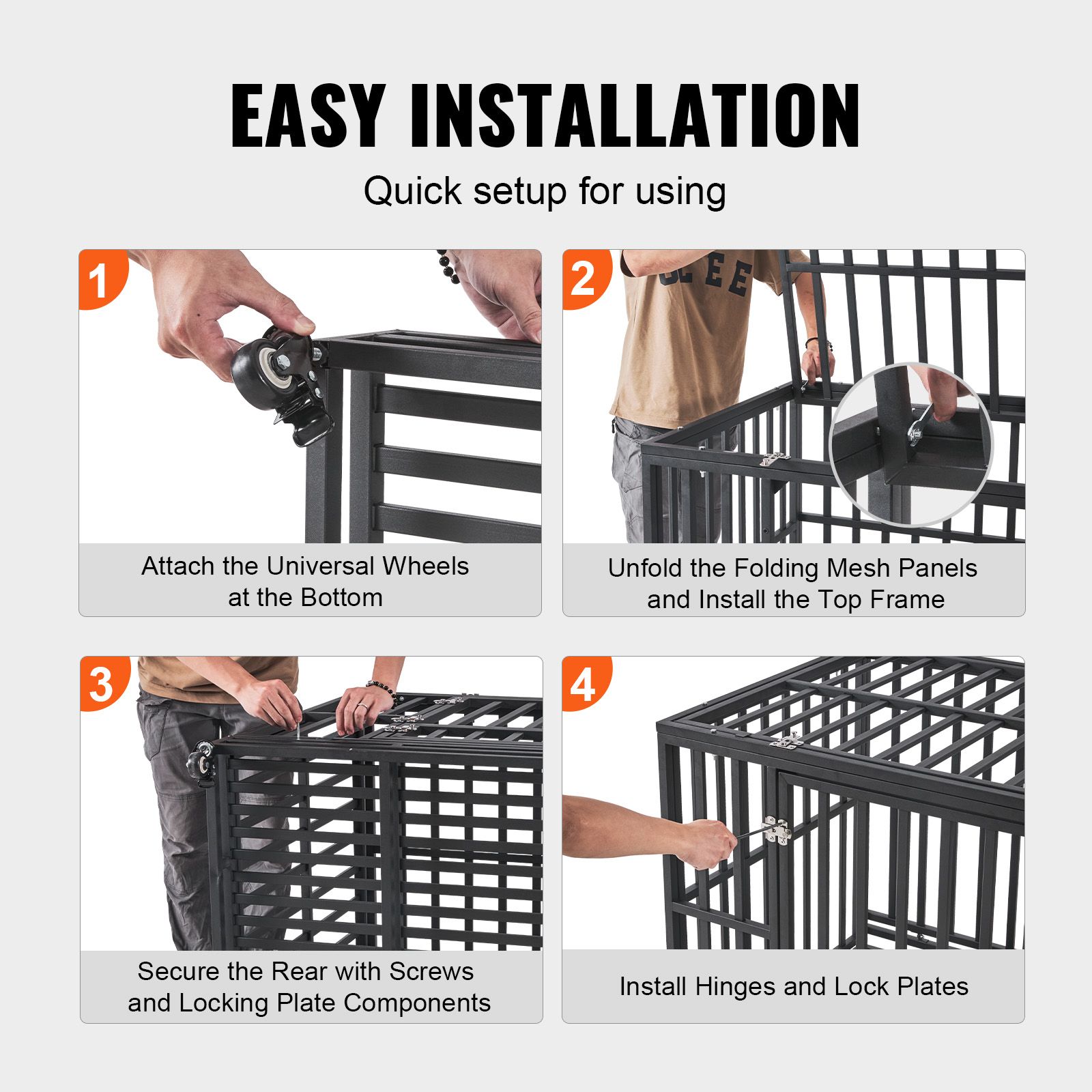 47 Inch Heavy Duty Dog Crate image 5