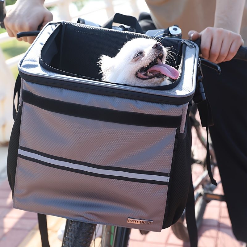 bicycle dog carrier front mounted dog carrier image 8