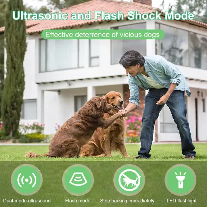 P9 Ultrasonic Dog Repellent Device - Dual-Mode Flashlight and Ultrasonic Dog Deterrent image 3