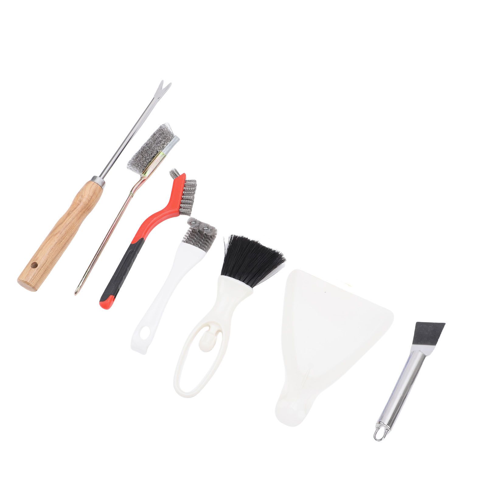 Bird Cage Cleaning Tools Set Stainless Steel Bird Cage Brushes with Fork Scraper Brush… image 9