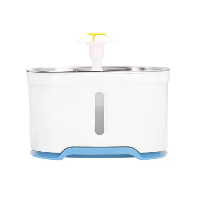 2.5L Stainless Steel Pet Water Fountain Silent Running Water Circulation Drinking…